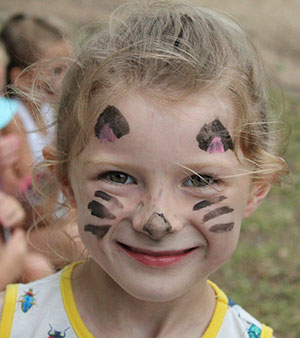 Girl with facepaint
